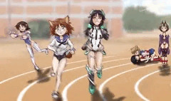 ウサギさんチーム仮装200m走