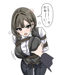 緊縛×乳揉み