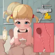 [Live2D動画] お風呂場で遊ぶ赤ちゃん