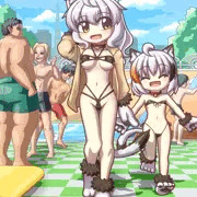ネコだけどプール