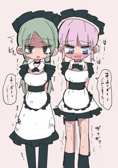ご主人様にお礼を言うメイドちゃん