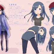 創作キャラ設定画_03 支倉奏音ちゃん