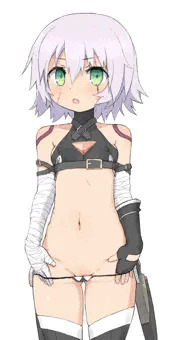 ぱんつをぎりぎりまで下げるジャックちゃんの絵