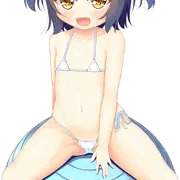 バランスボールに乗る麻耶ちゃん