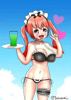 【アビホラ差分】水着夕張