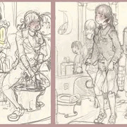 オムツ女子が児童用トイレで自主的におしっこしようとしたら、いたずら好きなお兄さんに見つかって