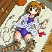 濡れ透けスク水と体育倉庫。