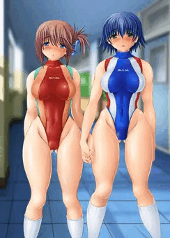 ※追加あり※由真&愛佳　競泳水着+事後立ち絵+AVパッケージ風+裏垢風+制服捲し上げ