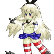半脱ぎ島風さん