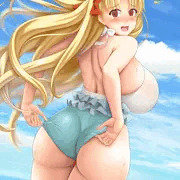 水着エレちゃんのお尻
