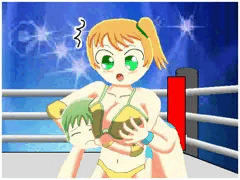 ヘッドロックからの…ってええっ!?