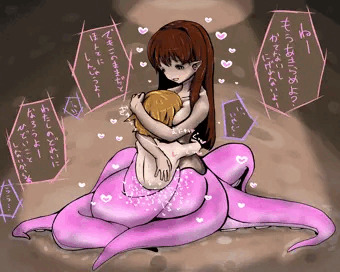 スキュラのおねえさんに負けちゃった冒険者くんちゃん！