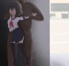 校庭裏で