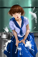 ふたなり娘　スカート