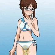 秋〇律子の水着お漏らし