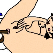 Adeleine Poops On Her Canvas