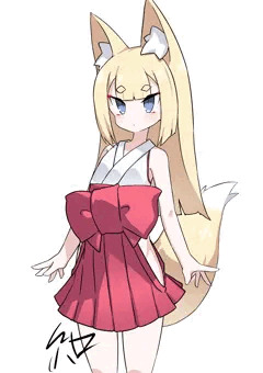 短編～中編予定のロリババ狐っ娘えろげの主人公立ち絵用