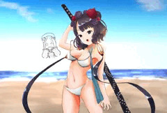 ほどけてますお栄さん！