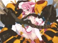 【蟲姦】蜂２匹に前と後ろから抱き着かれて、おまんこ・アナルを犯される（Skebリク絵）