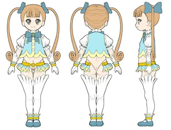 頓挫したCG集のキャラ立ち絵