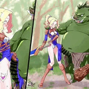 VSオークちんぽ