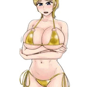 ゴールデンウィークなので金色ビキニ