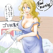 ゴミを出すケイさん