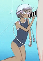 水中で・・・