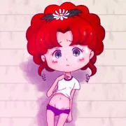 花飾りの女の子