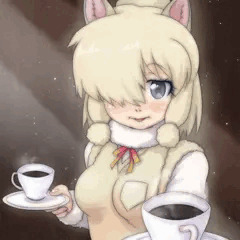 これにぇ珍しい珈琲でぇコピルアクってゆうんだってぇ