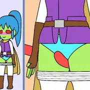 オバケと女性
