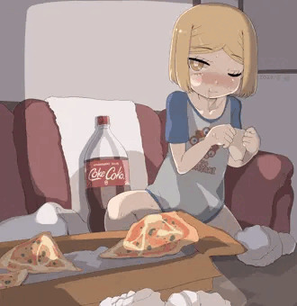 ピザとコーク