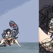 悪夢屋敷・無限牢獄　敵敗北エロシーン基本アニメーション30