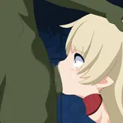 【音声付アニメ】エルフちゃん喉オナホ動画【01:55】