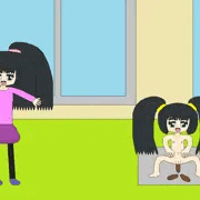 お庭でうんち