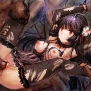黒髪パッツンは