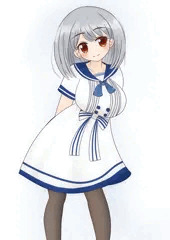 ミディアムヘア娘