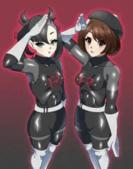 ロケット団員化ユウリマリィ