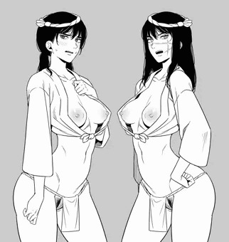 アサ&ヨルのふんどし絵