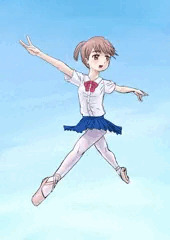 舞い上がる少女