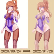 過去絵を今の画力で描き直してみた