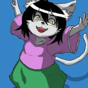 色付き猫