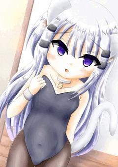 バニー服で応援