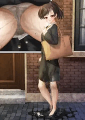 リクルートスーツを着たお姉さんのおもらし