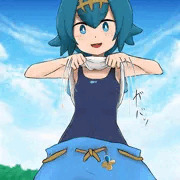 スイレン見せつけ(裸、陰毛、腋毛差分)