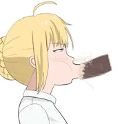鼻から精液を噴射してしまう騎士王さん