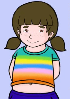 派手めの服を着た 地味子ちゃん（うちのこ）