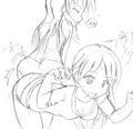 【次回作】スカドル感謝祭２（仮）　尻相撲シーン　下絵