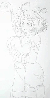 激しい闘いの合間にもやはり髪を気にするねじれちゃん。