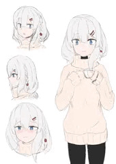 オリキャラ白髪